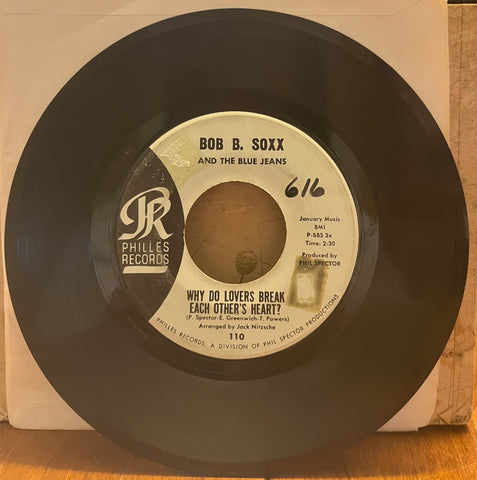 Bob B. Soxx & The Blue Jeans - Why Do Lovers Break Each Other's Hearts? b/wDr. Kaplan's Office