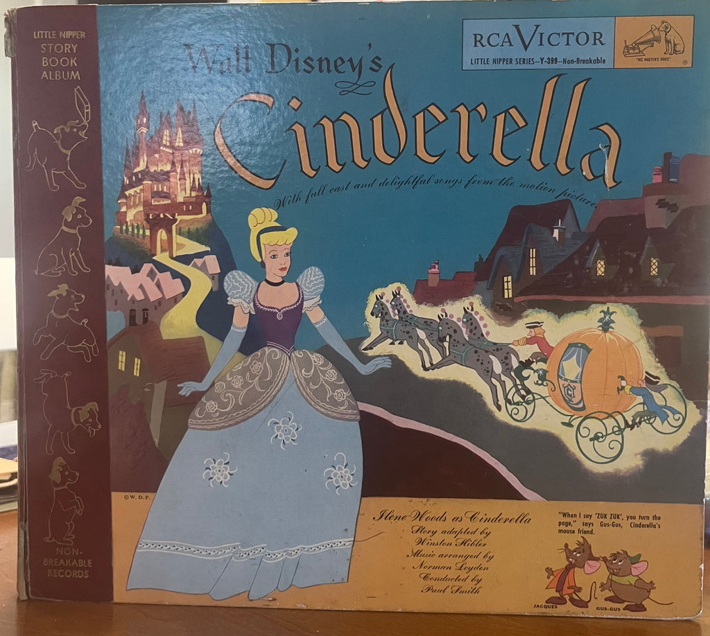 Walt Disney's Cinderella 1949 RCA Victor TWO 78rpm Album with Booklet