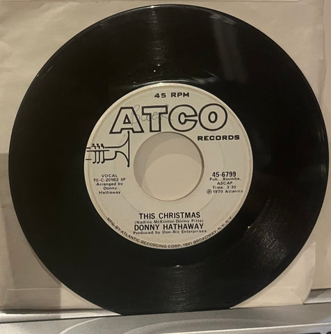 Donny Hathaway - This Christmas b/w Be There WHITE LABEL PROMO