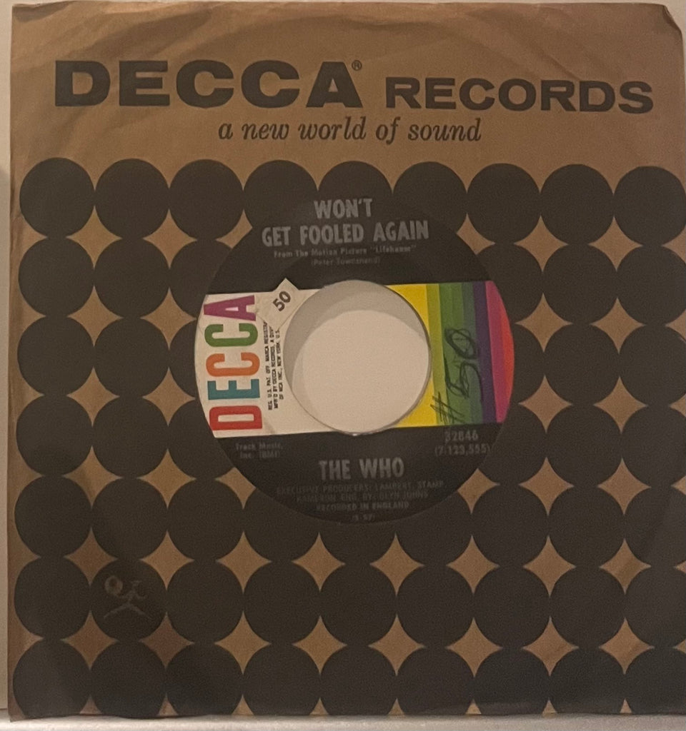 Who - Won't Get Fooled Again b/w I Don't Even Know Myself