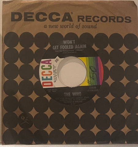 Who - Won't Get Fooled Again b/w I Don't Even Know Myself
