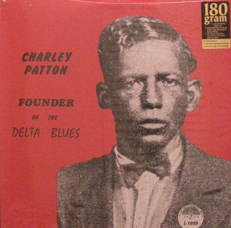 Charley Patton - Founder of the Delta Blues 2 LP set on 180g colored vinyl