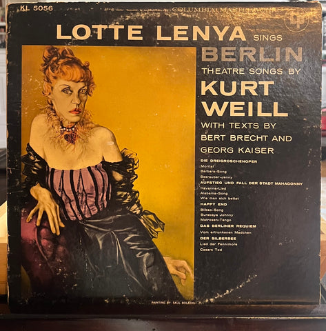 Lotte Lenya Sings Berlin Theatre Songs by Kurt Weill