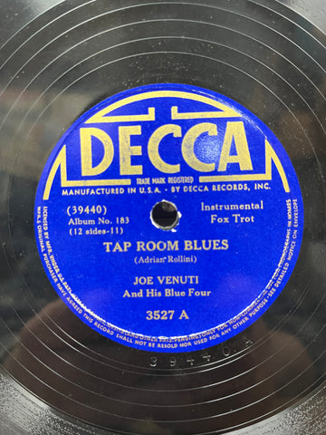 Joe Venuti & His Blue Four - Tap Room Blues b/w Red Norvo & His Swinging Sextette- Decca Stomp