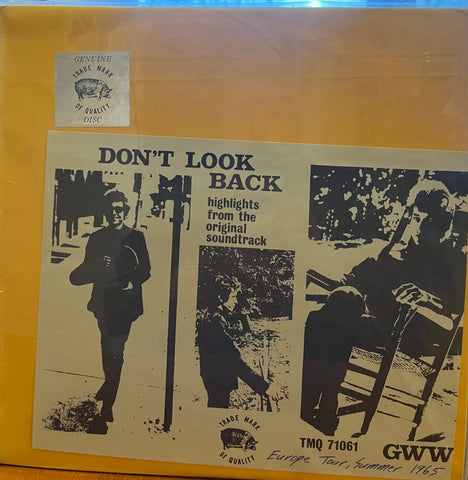 Bob Dylan - GWW "Don't Look Back" TMQ Highlights 1965 - PURPLE VINYL