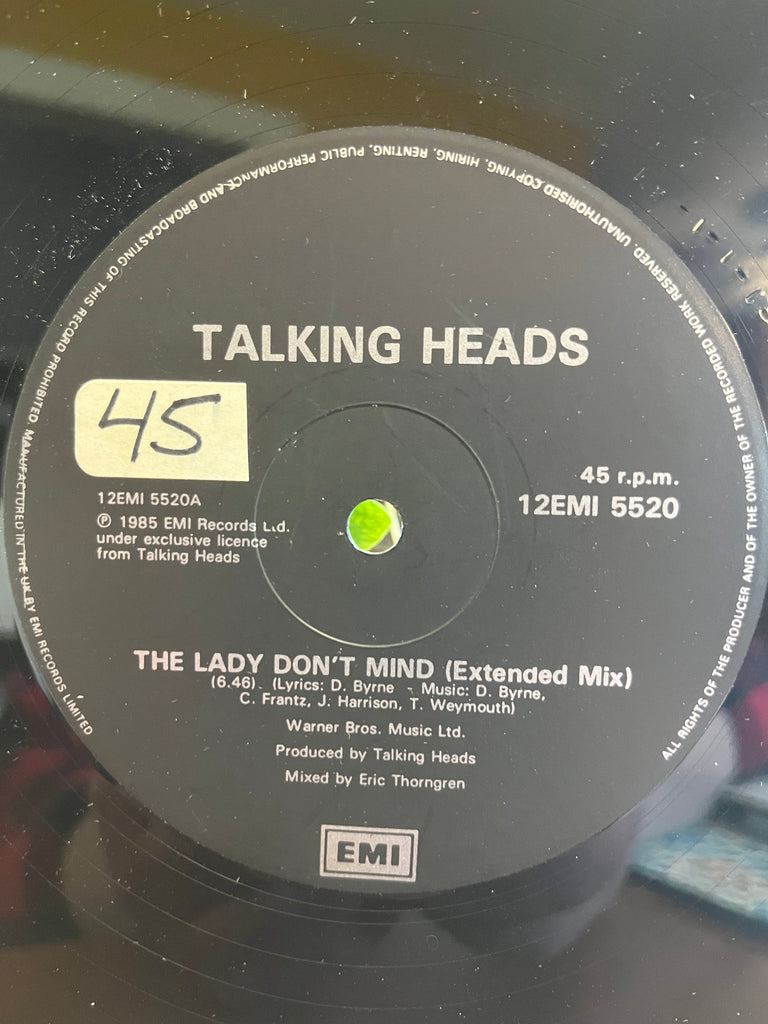 Talking Heads - The Lady Don't Mind (Extended Mix) b/w Give Me Back My Name