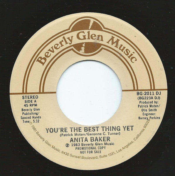 Anita Baker - You're The Best Thing Yet b/w Squeeze Me