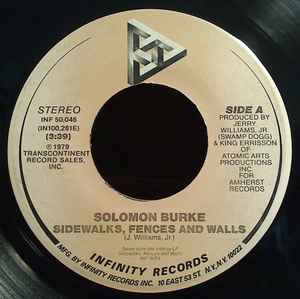 Solomon Burke - Sidewalks , Fences and Walls b/w Boo Hoo Hoo