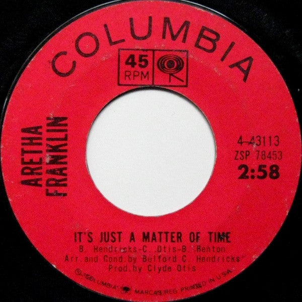 Aretha Franklin - Runnin' Out of Fools b/w It's Just a Matter of Time