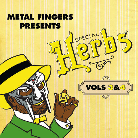 MF Doom - Special Herbs Vols 3&4 (as Metal Fingers) 2 LPs on colored vinyl