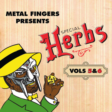 MF Doom - Special Herbs Vols 5&6 (as Metal Fingers) 2 LPs on colored vinyl