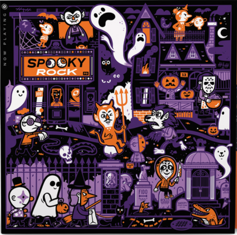 Various - Spooky Rock - Now Playing on limited colored vinyl