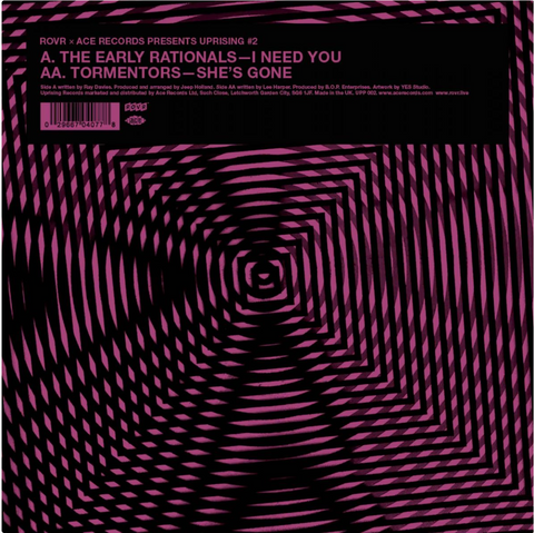 Early Rationals - I Need You / Tormentors - She's Gone - import 7" on limited colored vinyl