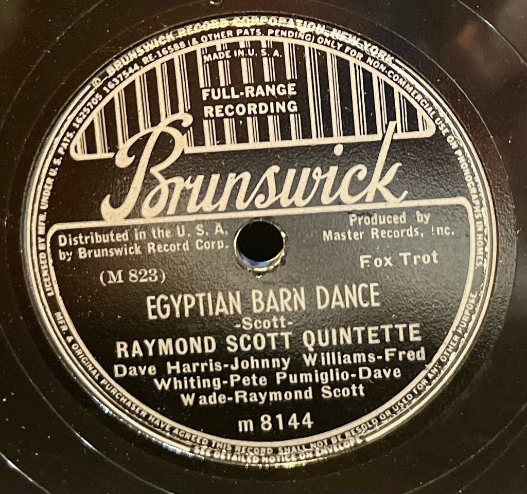 Raymond Scott Quintette - Egyptian Barn Dance b/w The Happy Farmer