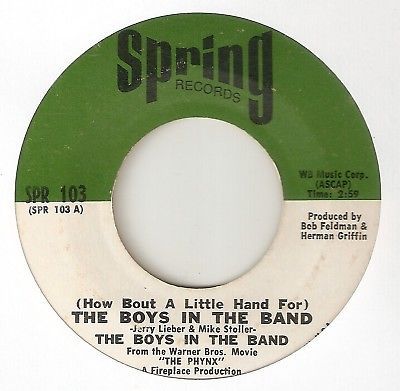Boys in The Band - (How About a Hand For) The Boys in The Band b/w Sumpin' Heavy