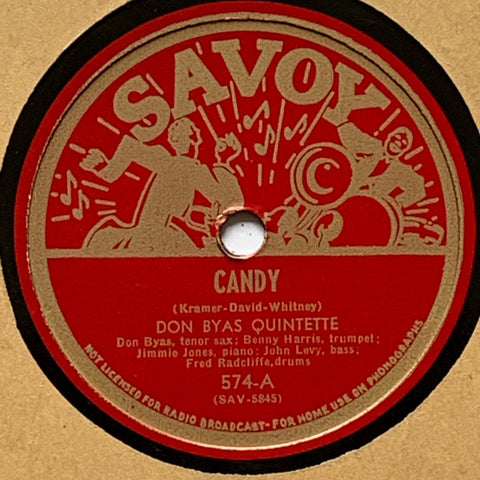 Don Byas Quintette - Candy b/w Byas-A-Drink