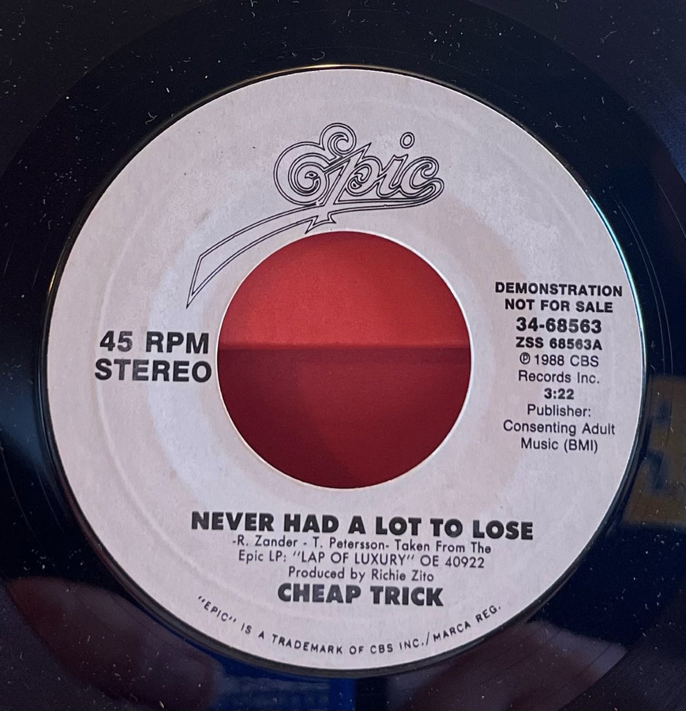 Cheap Trick - Never Had a Lot to Lose (Promo - Both Sides)