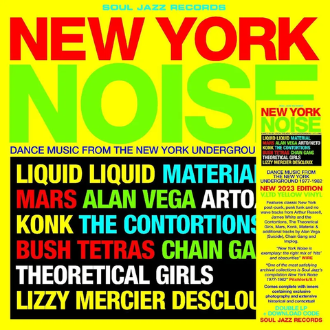 Various - New York Noise: Dance Music From the New York Underground - 2 LP set on limited colored vinyl for RSD23