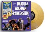 The Story of Dracula, Wolfman & Frankenstein on limited GOLD METALLIC vinyl