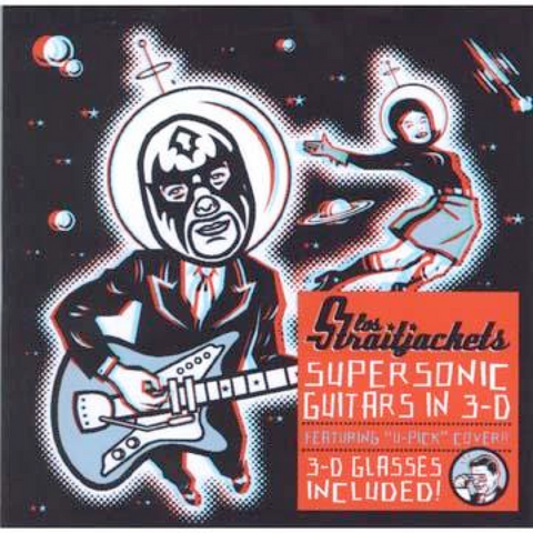 Los Straitjackets - Supersonic Guitars in 3-D w/ limited 3-D glasses on colored vinyl