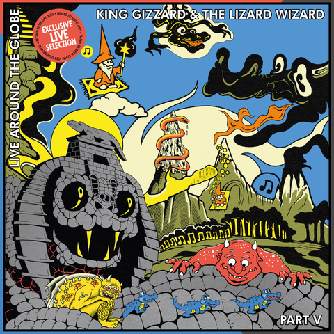 King Gizzard & The Lizard Wizard - Live Around the Globe Part V - on limited colored vinyl