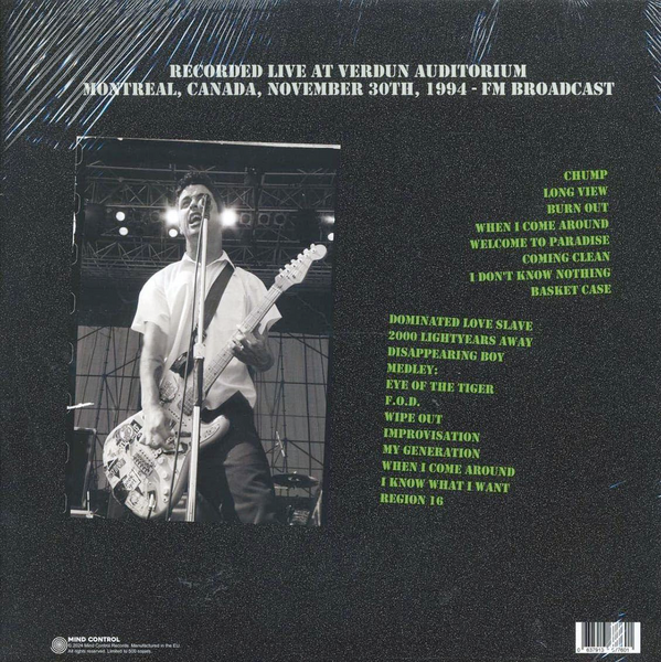 Green Day - Strung Out on Confusion: Live in Montreal, 1994 – Orbit Records