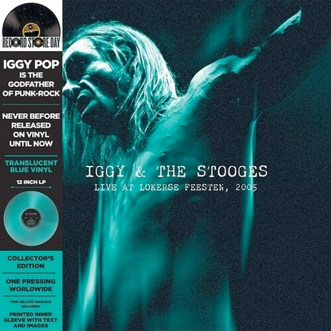 Iggy & The Stooges - Live at Lokerse Feesten, 2005 - on BLUE vinyl for RSD24