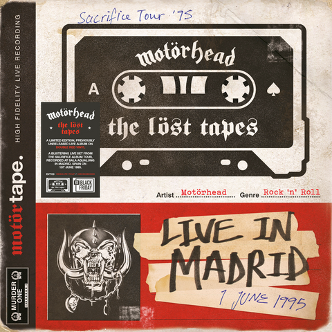 Motorhead - The Lost Tapes Vol. 1: Live in Madrid 1995 - 2 LP set