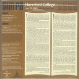 Sun Ra - Haverford College: Solo concert -  Special LP release for RSD23