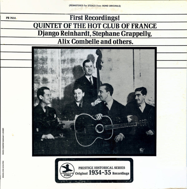 Quintet of The Hot Club of France - First Recordings!