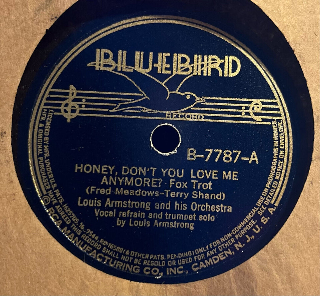 Louis Armstrong - Honey Don't You Love Me Anymore? b/w Honey, Do!