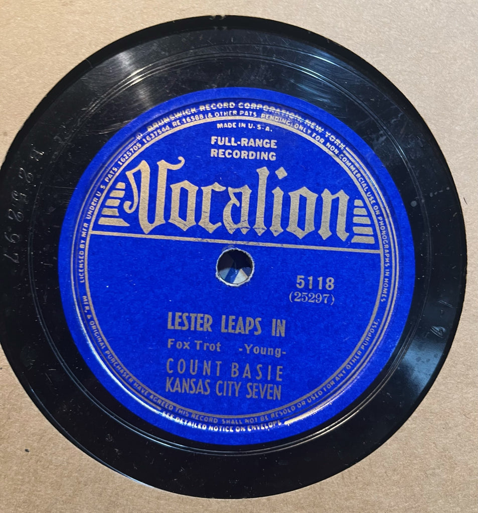 Count Basie & His Kansas City Seven - Lester Leaps In b/w Dickie's Dream