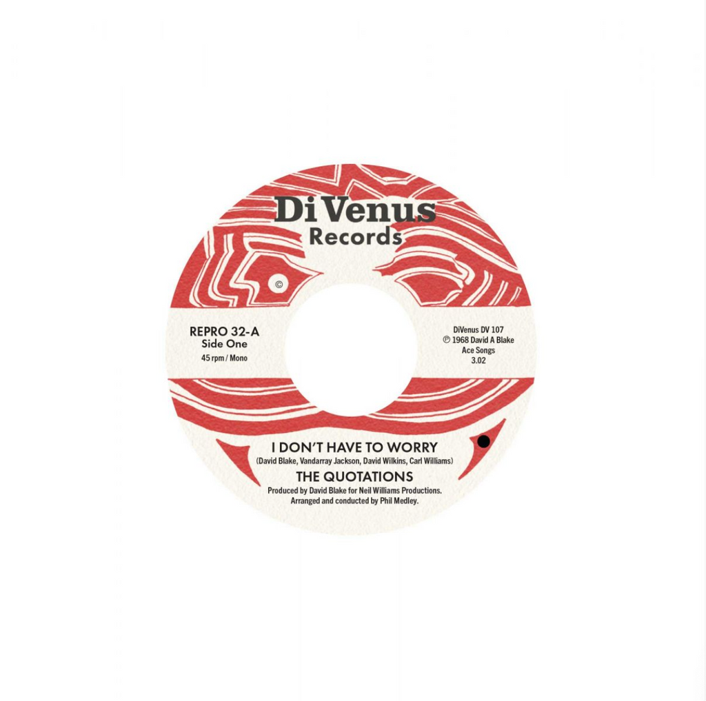 Quotations - I Don't Have to Worry / I Wanna Thank You - 7"