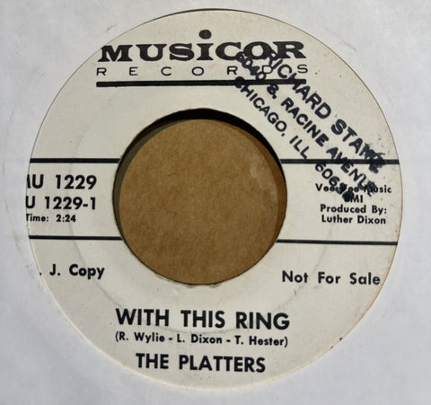 Platters - With This Ring b/w If I Had A Love  Promo