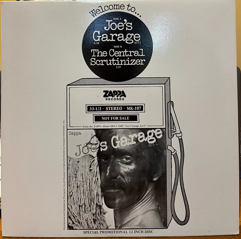 Frank Zappa - Joe's Garage b/w The Central Scrutinizer 12" Radio Station Promo