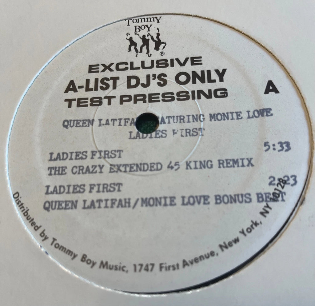Queen Latifah featuring Monie Love - Ladies First TOMMY BOY TEST PRESSING
