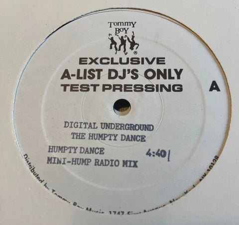 Digital Underground - The Humpty Dance TOMMY BOY TEST PRESSING