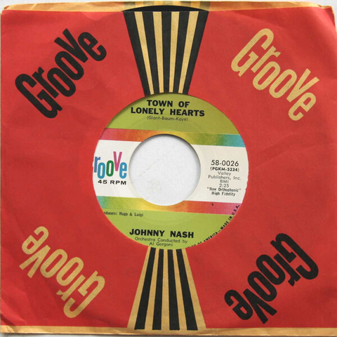 Johnny Nash - Town of Lonely Hearts b/w It's No Good For Me