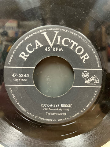 Davis Sisters - Rock-A-Bye Boogie b/w I Forgot More Than You'll Ever Know