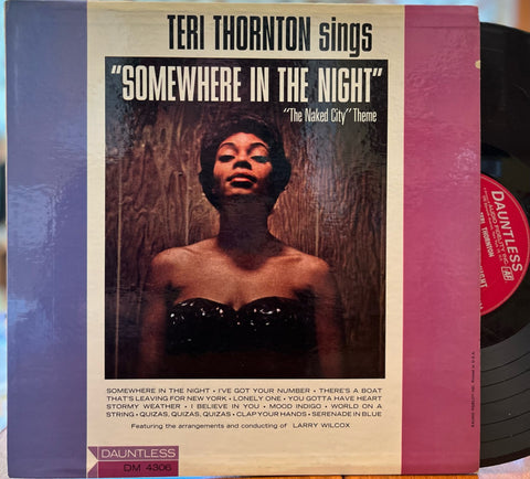 Teri Thornton Sings "Somewhere In The Night"