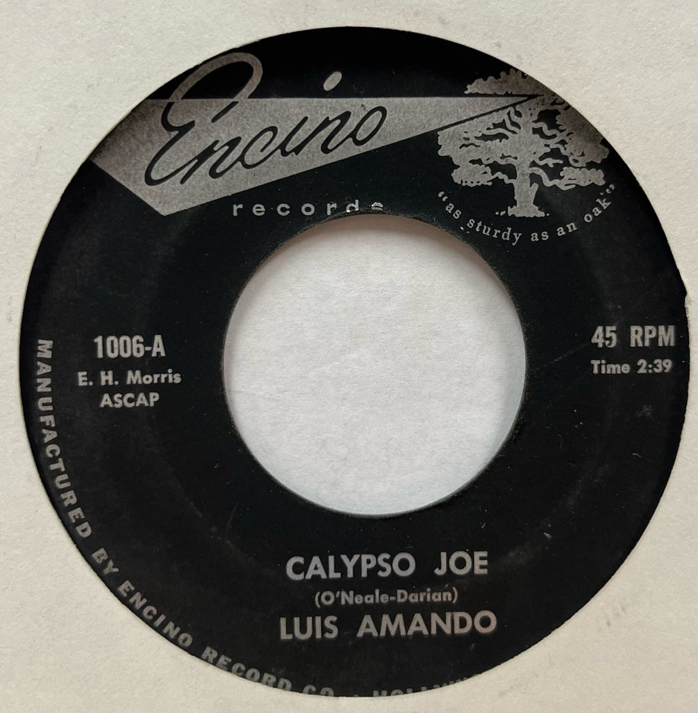 Luis Amando - Calypso Joe b/w Trinidad-E-O