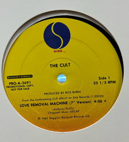 Cult - Love Removal Machine 12" Single (7" Version) b/w Love Removal Machine (7" Radio Edit)