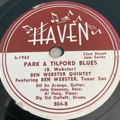 Ben Webster Quintet - Park & Tilford Blues b/w Doctor Keets