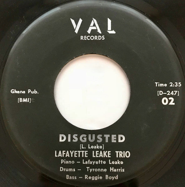 Lafayette Leake Trio - Disgusted b/w After Hours