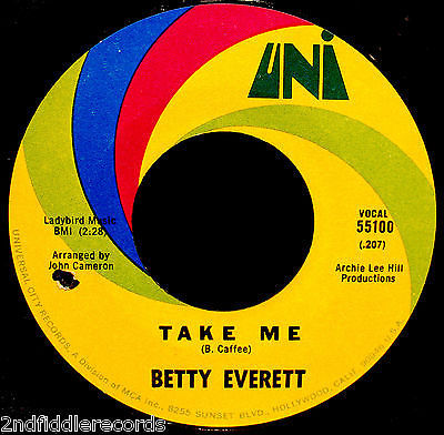 Betty Everett - Take Me b/w There'll Come A Time