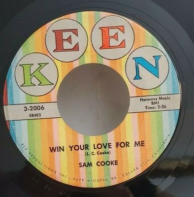 Sam Cooke - Win Your Love For Me b/w Love Song From "Houseboat"