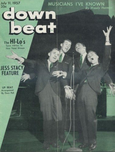 Down Beat - July 11, 1957/ The Hi-Lo's/