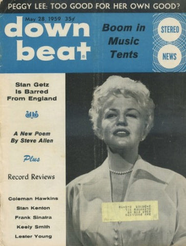 Down Beat - May 28, 1959/ Peggy Lee