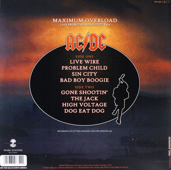 AC / DC - Maximum Overload - Live in Boston 1978 - import – Orbit Records