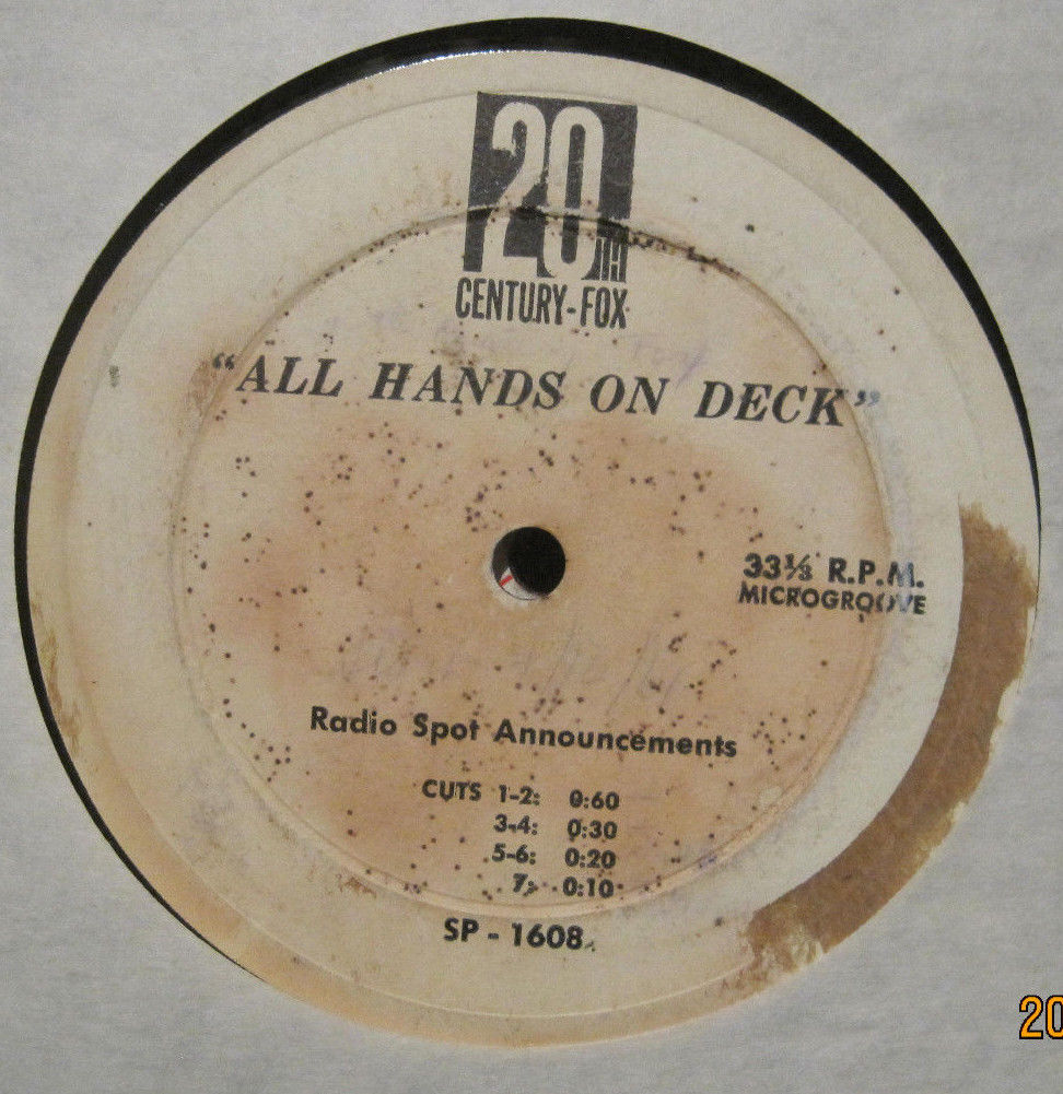 Radio Commercial - 20th Century Fox Movie Musical "All Hands on Deck"